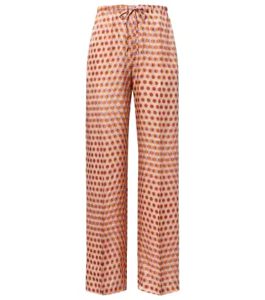 Dries Van Noten Polka-dot silk wide-leg pants | Thumbnail 1