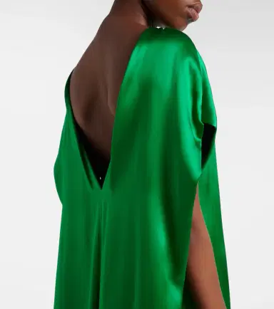 Dries Van Noten Silk satin midi dress | Thumbnail 3