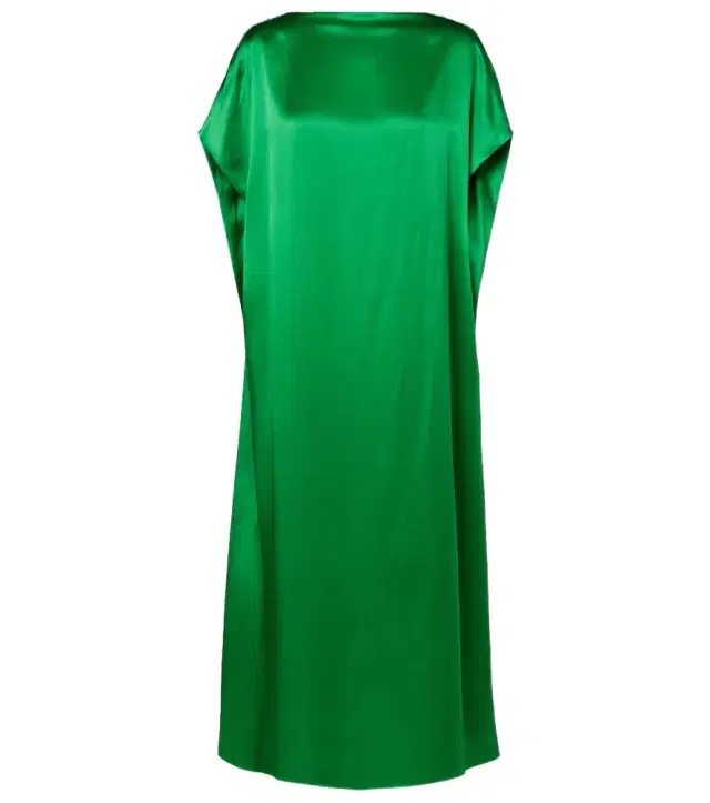 Dries Van Noten Silk satin midi dress