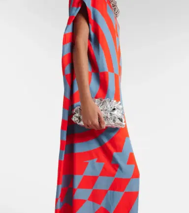 Dries Van Noten Printed satin maxi dress | Thumbnail 2