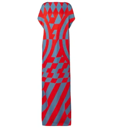 Dries Van Noten Printed satin maxi dress | Thumbnail 1