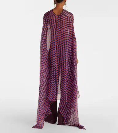Dries Van Noten Polka-dot silk satin midi dress | Thumbnail 4