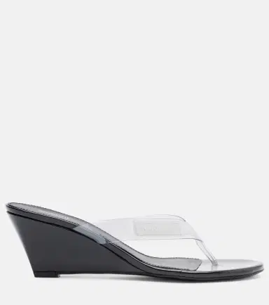 Coperni Logo PVC wedge thong sandals | Thumbnail 4