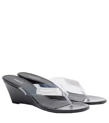 Coperni Logo PVC wedge thong sandals | Thumbnail 1