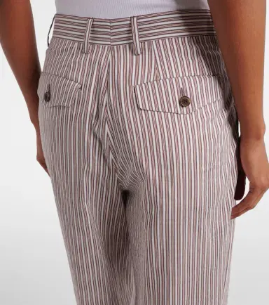 Dries Van Noten Striped cotton and silk pants | Thumbnail 4 Dries Van Noten Striped cotton and silk pants | Thumbnail 4
