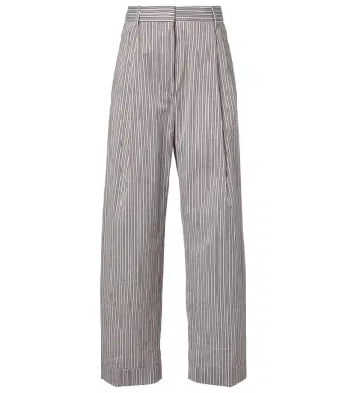 Dries Van Noten Striped cotton and silk pants | Thumbnail 1 Dries Van Noten Striped cotton and silk pants | Thumbnail 1