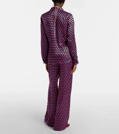 Dries Van Noten Polka-dot silk wide-leg pants | Thumbnail 2
