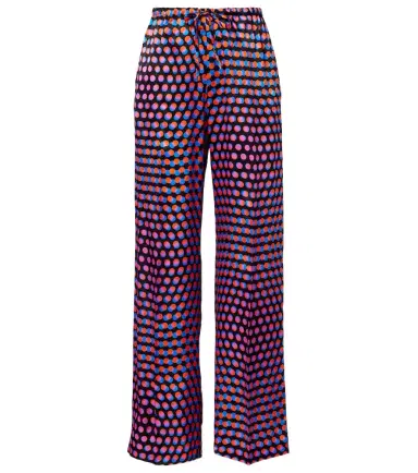 Dries Van Noten Polka-dot silk wide-leg pants | Thumbnail 1