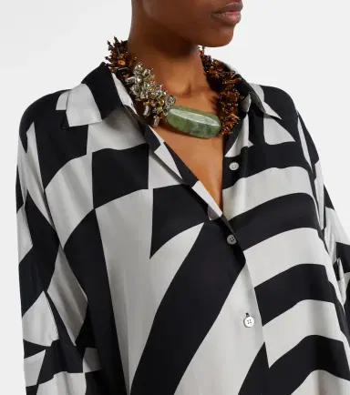 Dries Van Noten Printed shirt dress | Thumbnail 5