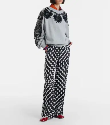 Dries Van Noten Embellished cotton jersey sweatshirt | Thumbnail 5