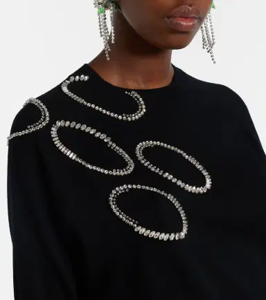 Dries Van Noten Embellished wool sweater | Thumbnail 5