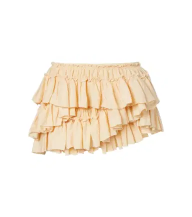 Dries Van Noten Ruffled asymmetric cotton miniskirt | Thumbnail 1