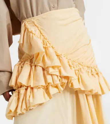 Dries Van Noten Humairah cotton midi skirt | Thumbnail 2