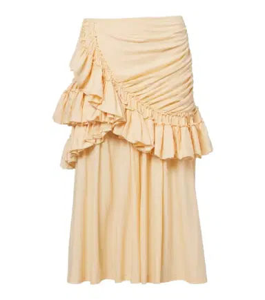 Dries Van Noten Humairah cotton midi skirt | Thumbnail 1