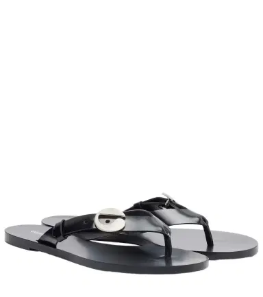 Coperni Logo leather thong sandals | Thumbnail 1 Coperni Logo leather thong sandals | Thumbnail 1