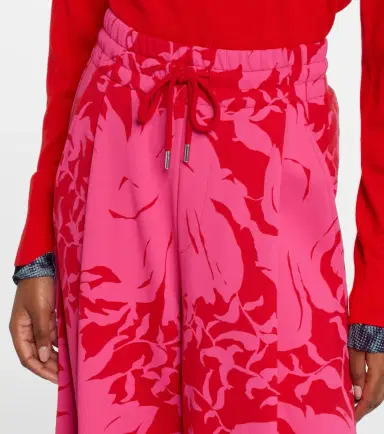 Dries Van Noten Floral pleated cotton jersey sweatpants | Thumbnail 2 Dries Van Noten Floral pleated cotton jersey sweatpants | Thumbnail 2