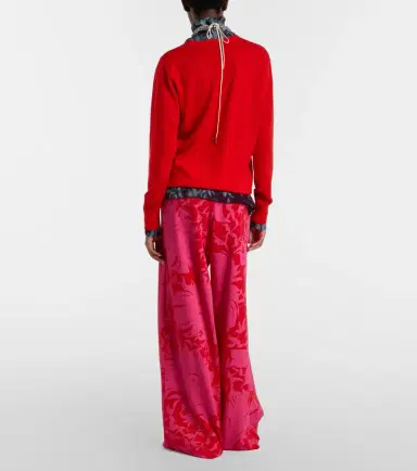 Dries Van Noten Floral pleated cotton jersey sweatpants | Thumbnail 5 Dries Van Noten Floral pleated cotton jersey sweatpants | Thumbnail 5