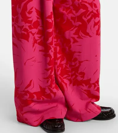 Dries Van Noten Floral pleated cotton jersey sweatpants | Thumbnail 6 Dries Van Noten Floral pleated cotton jersey sweatpants | Thumbnail 6