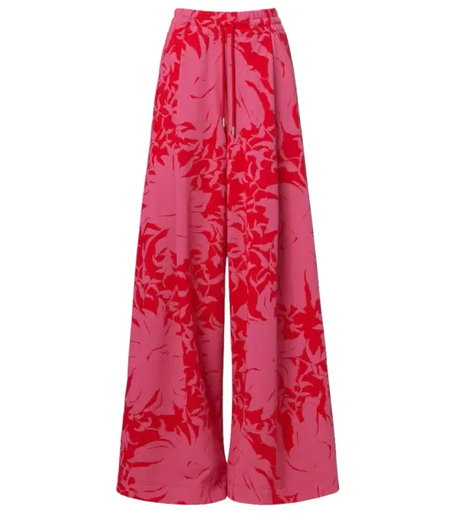 Dries Van Noten Floral pleated cotton jersey sweatpants