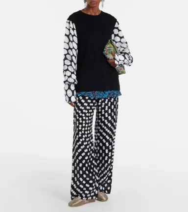 Dries Van Noten Polka-dot cotton-blend top | Thumbnail 6