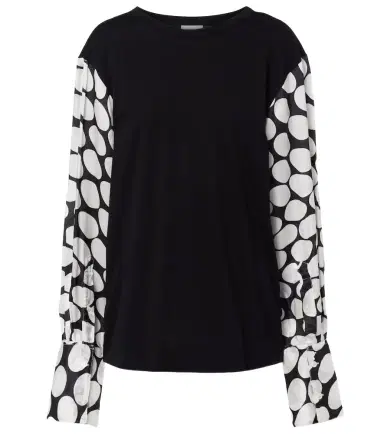 Dries Van Noten Polka-dot cotton-blend top | Thumbnail 1