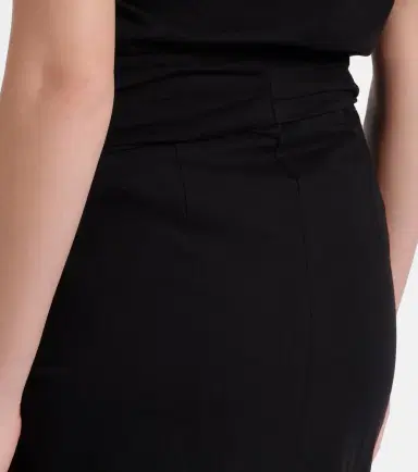 Dries Van Noten Gathered cotton midi skirt | Thumbnail 5