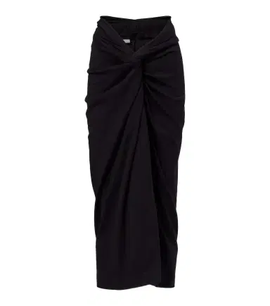 Dries Van Noten Gathered cotton midi skirt | Thumbnail 1