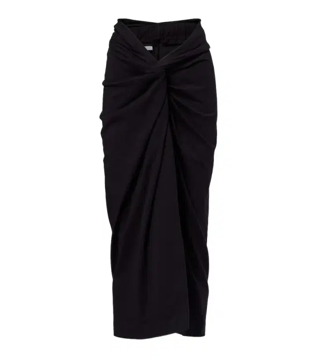 Dries Van Noten Gathered cotton midi skirt