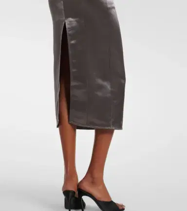 The Attico Open-back satin midi dress | Thumbnail 2