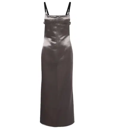 The Attico Open-back satin midi dress | Thumbnail 1