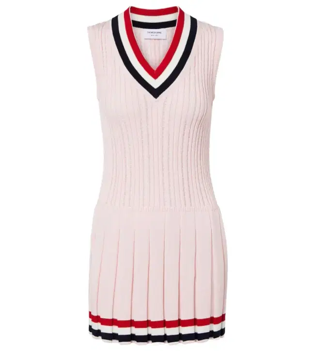 Thom Browne Pleated cotton minidress