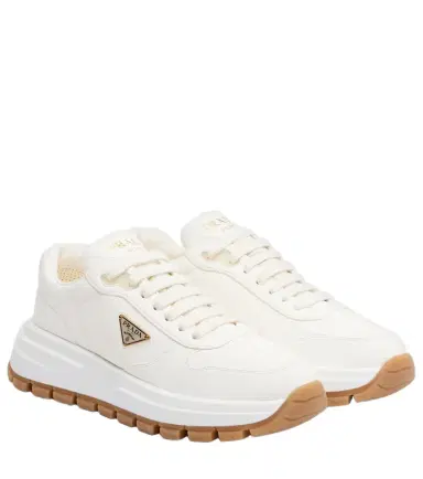 Prada Prax 01 leather sneakers | Thumbnail 1