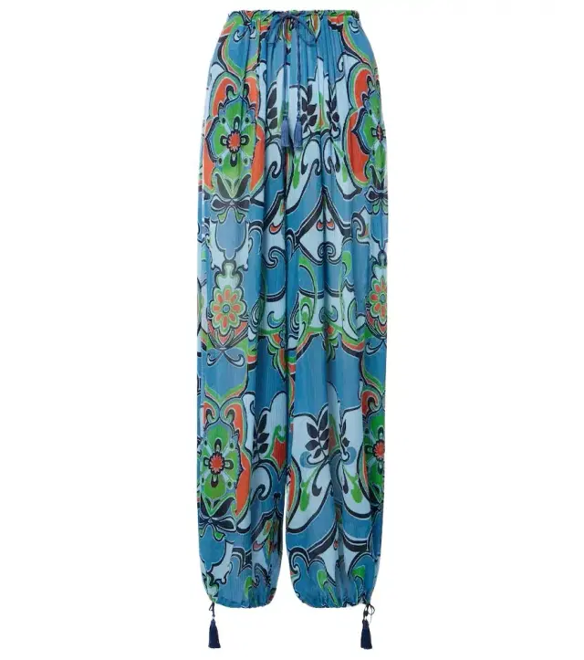 Etro Printed wide-leg pants