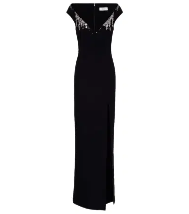 Safiyaa Lucrezia embellished crêpe gown | Thumbnail 1 Safiyaa Lucrezia embellished crêpe gown | Thumbnail 1