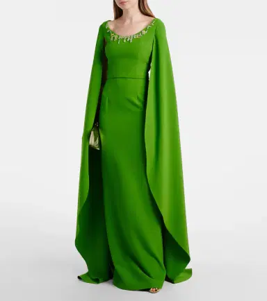 Safiyaa Agata embellished crêpe gown | Thumbnail 3 Safiyaa Agata embellished crêpe gown | Thumbnail 3