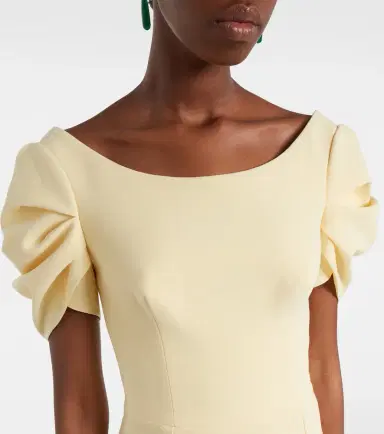 Safiyaa Vanna draped crêpe gown | Thumbnail 4