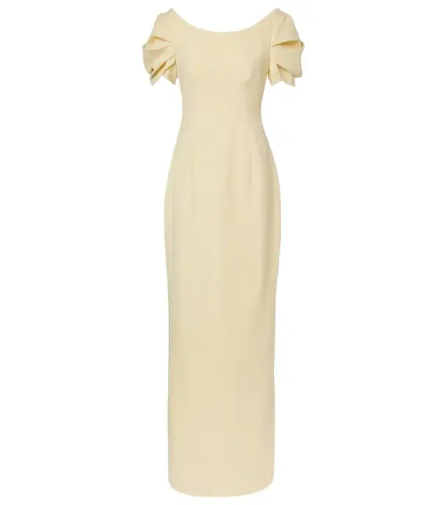 Vanna draped crêpe gown