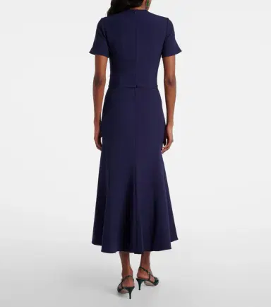 Safiyaa Luisa belted crêpe midi dress | Thumbnail 4