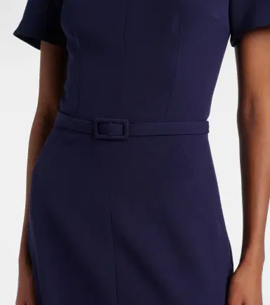 Safiyaa Luisa belted crêpe midi dress | Thumbnail 5