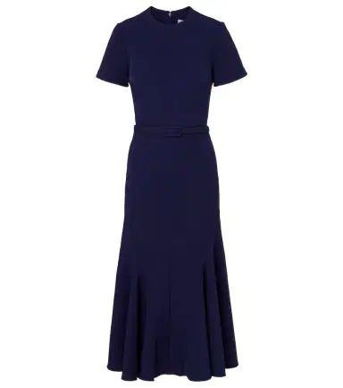Safiyaa Luisa belted crêpe midi dress | Thumbnail 1