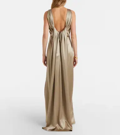 Max Mara Azoto silk satin maxi dress | Thumbnail 3