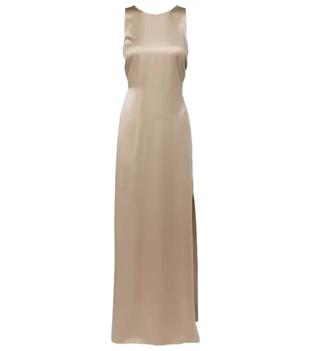 Azoto silk satin maxi dress