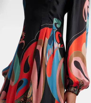 Etro Paisley silk gown | Thumbnail 4