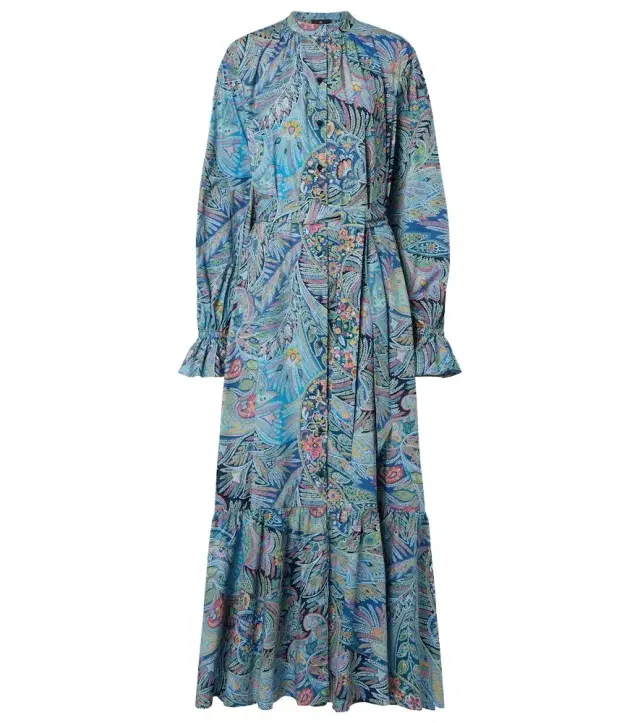 Etro Paisley cotton-blend shirt dress