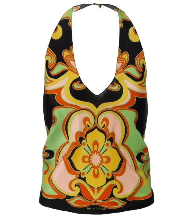 Etro Floral silk top