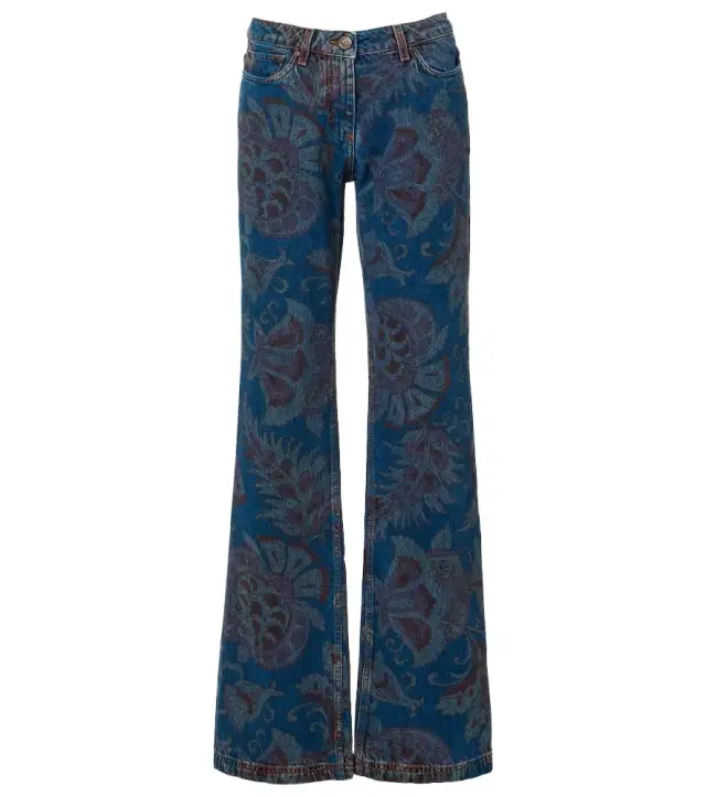 Etro Floral flared jeans