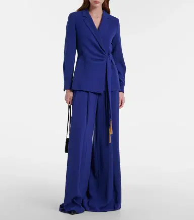 Max Mara Elegante Skipper cady wrap blazer | Thumbnail 2 Max Mara Elegante Skipper cady wrap blazer | Thumbnail 2