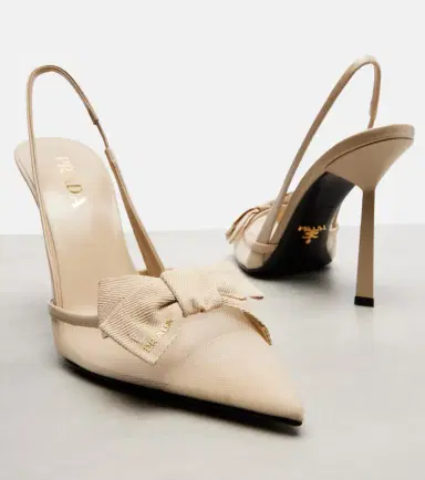 Prada Bow-detail mesh slingback pumps | Thumbnail 4 Prada Bow-detail mesh slingback pumps | Thumbnail 4