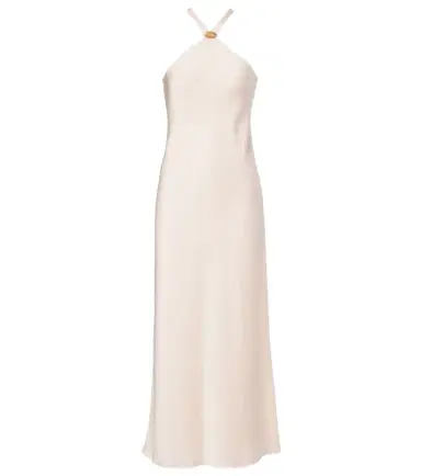 Max Mara Ghiotto embellished satin slip dress | Thumbnail 1 Max Mara Ghiotto embellished satin slip dress | Thumbnail 1