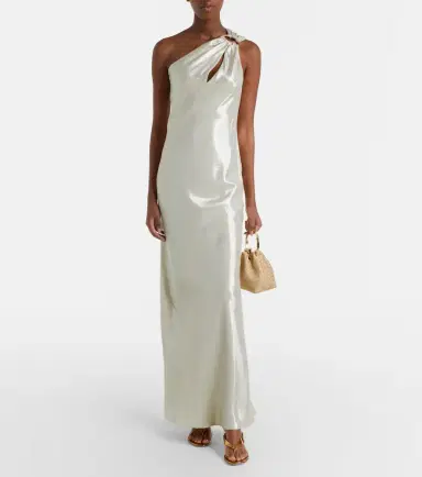 Max Mara Odissea one-shoulder gown | Thumbnail 3 Max Mara Odissea one-shoulder gown | Thumbnail 3